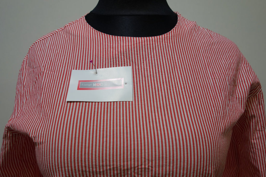 EK3539 Damen Bluse von H&M, gestreift, rot/weiß, Gr. 341
