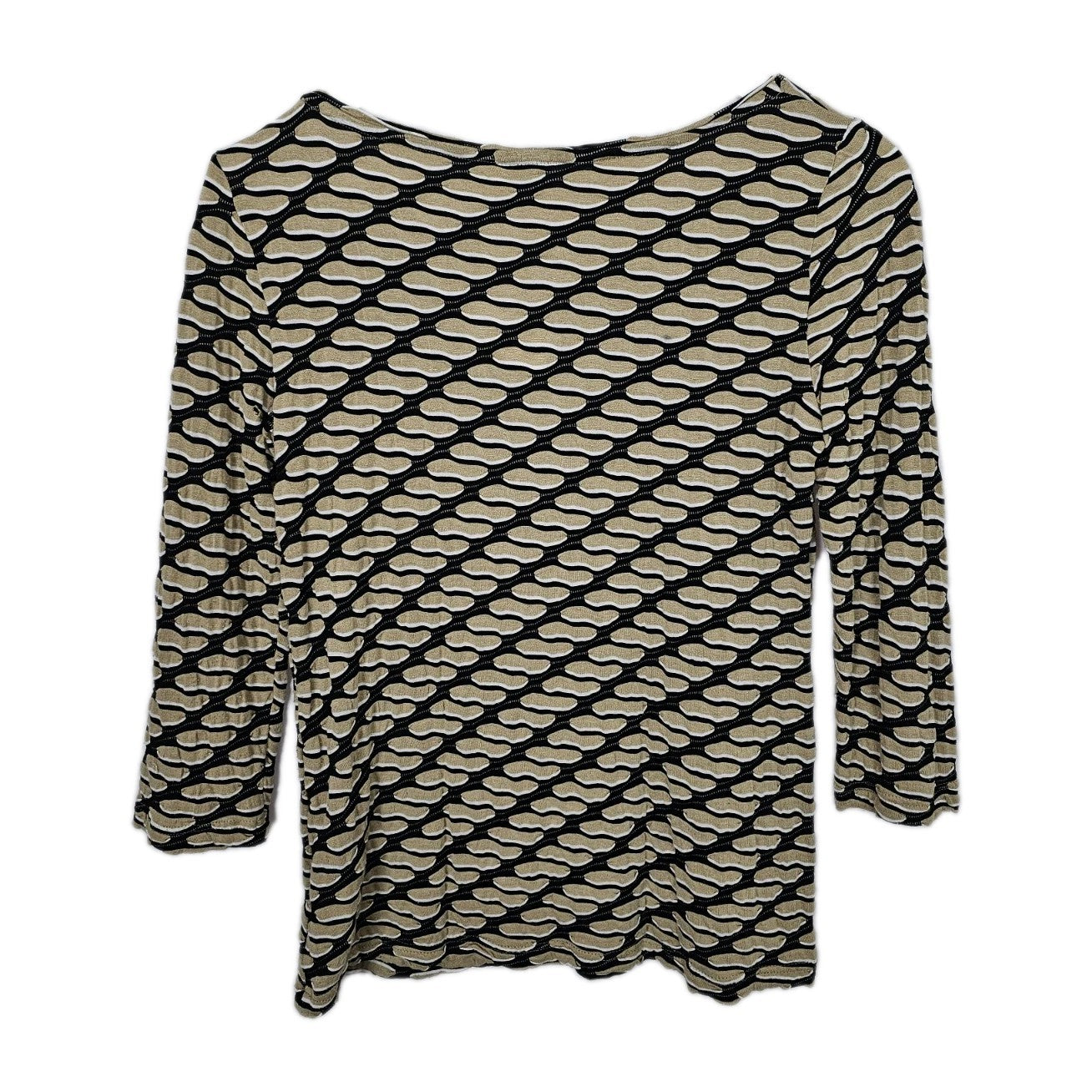 EK8661 Damen Langarmshirt von Madeleine, braun-schwarz, Gr. 362