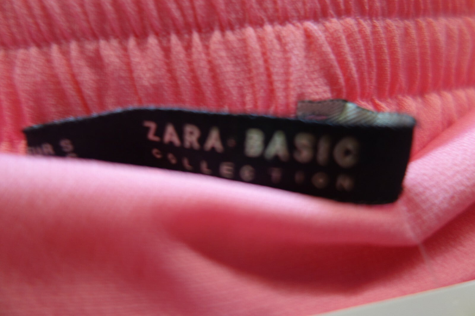 EK1683 Damen Stoffhose von Zara Basic, rosa, Gr. S3
