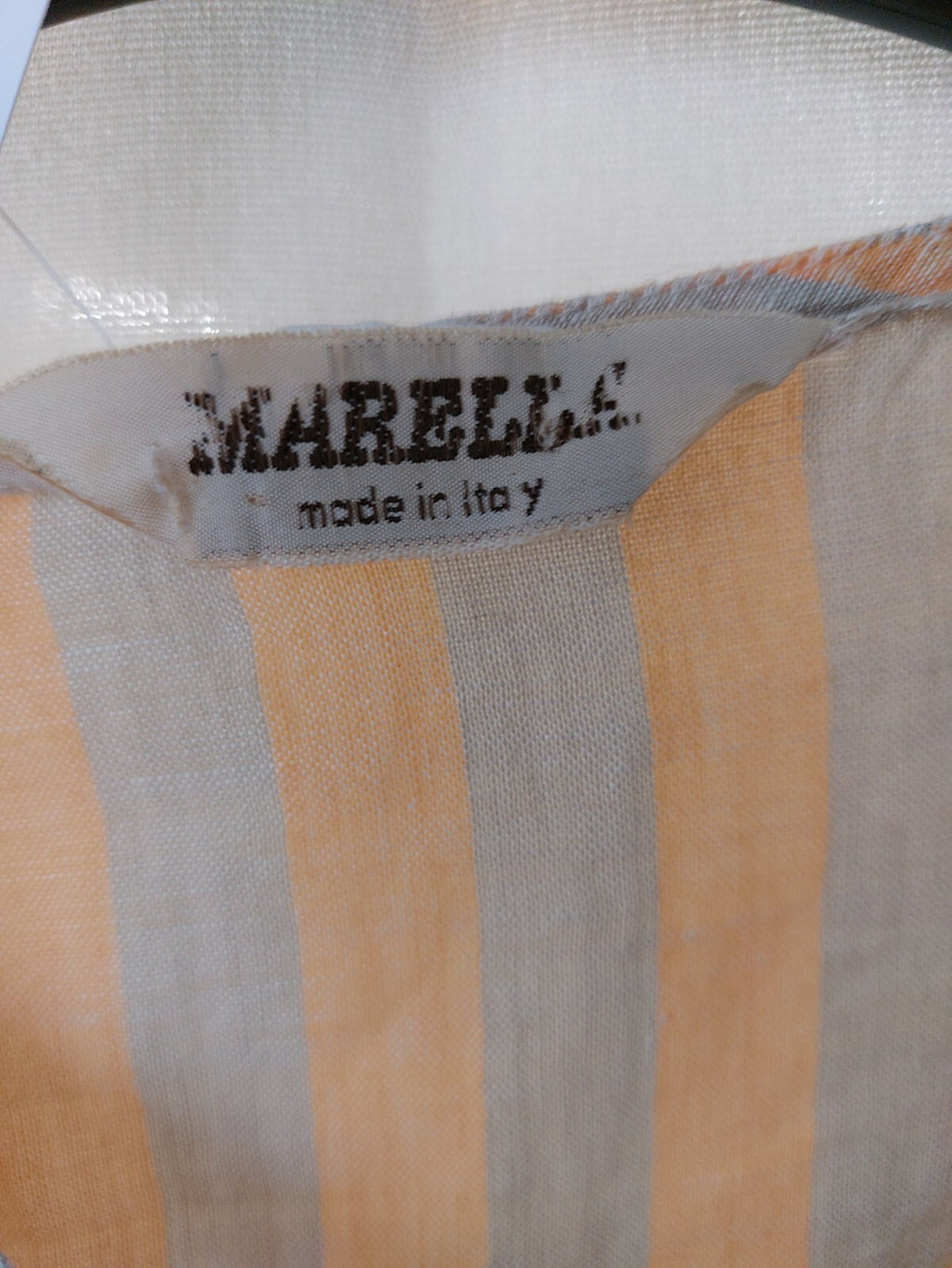 EK3455 Damen Bluse von Marella, orange grau gestreift, Gr.S4