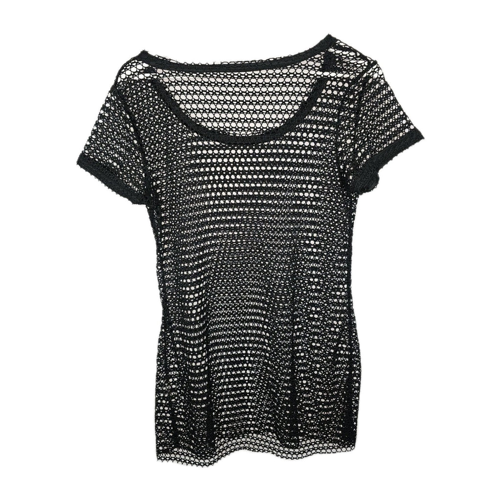 EK9411 Damen T-Shirt, schwarz, Lochmuster, Gr.M (Größentabelle)0