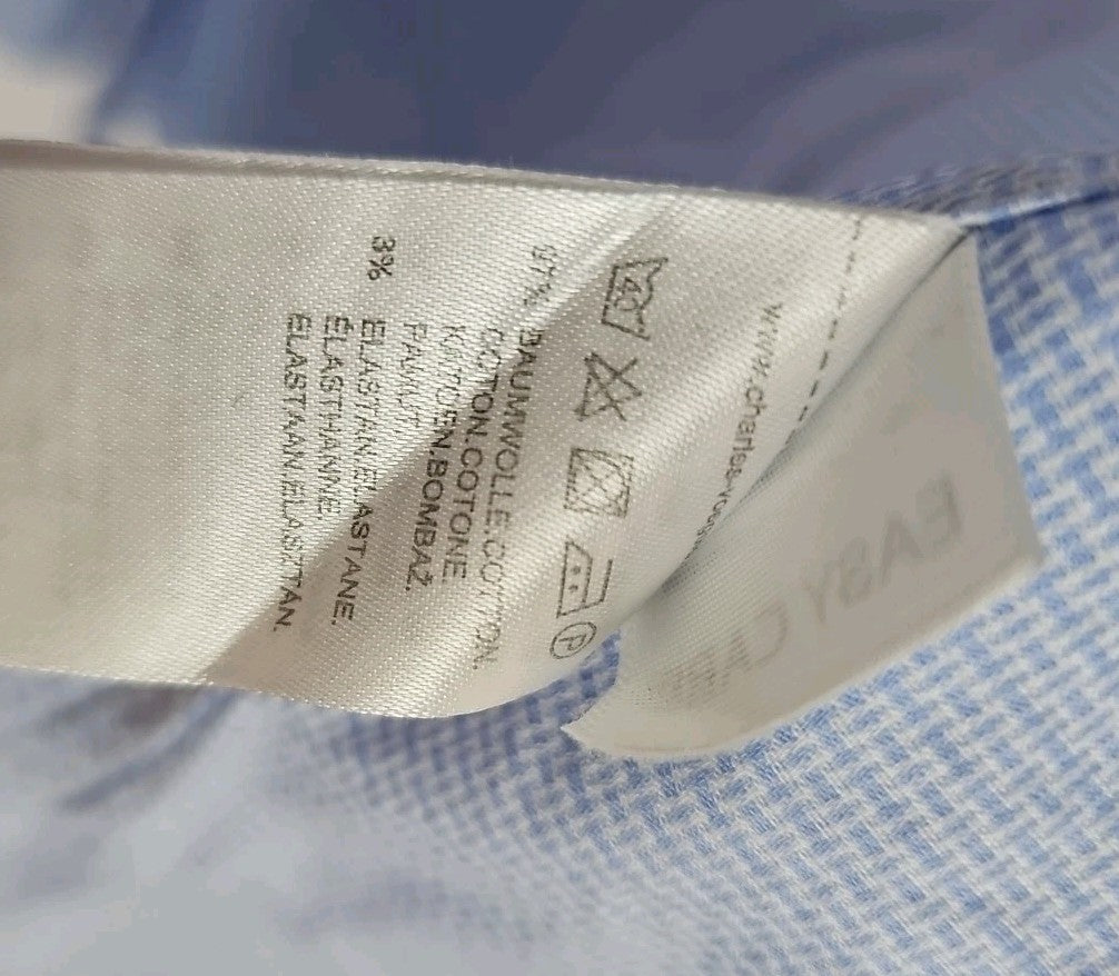 EK7708 Herren Hemd von Charles Vögele, Gr.39/40, Blau3