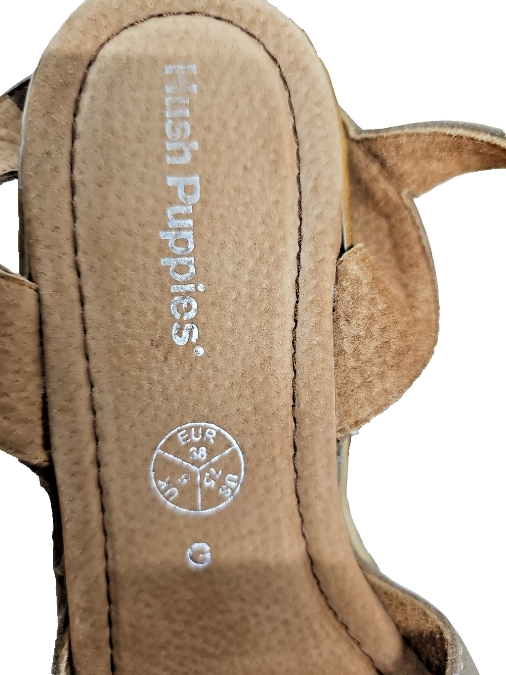 ES 29 Hush Puppies Sandale Echt Leder Beige Braun3