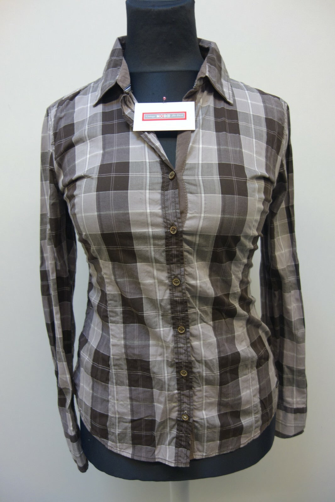 EK0677 Damen Bluse von Tom Tailor, kariert, Gr. 400