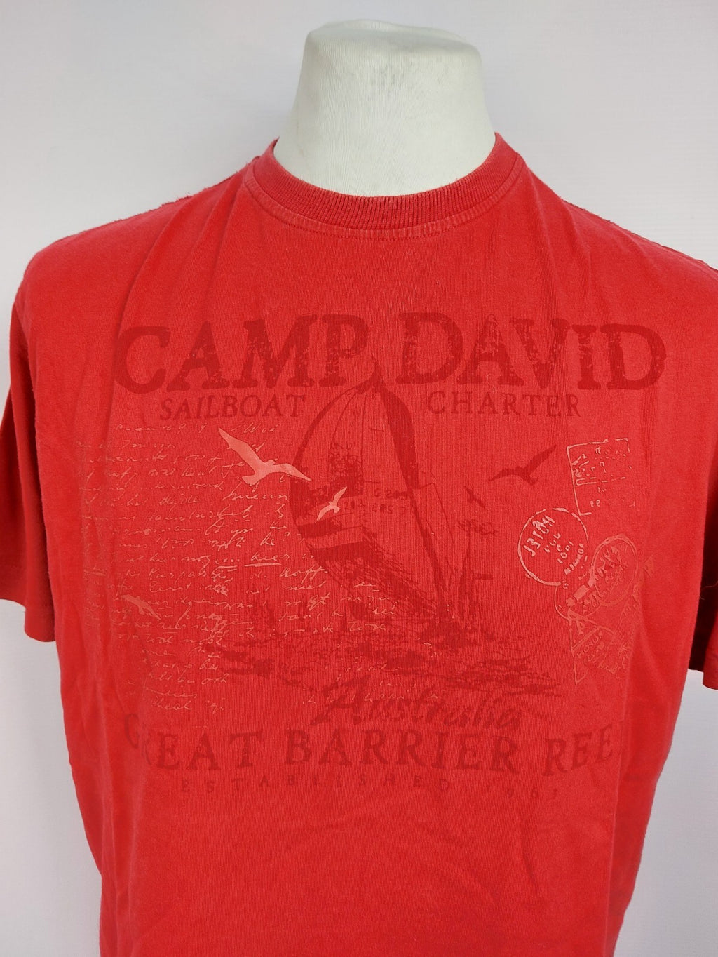 EK4260 Herren T-Shirt von Camp David, rot, Gr.L1