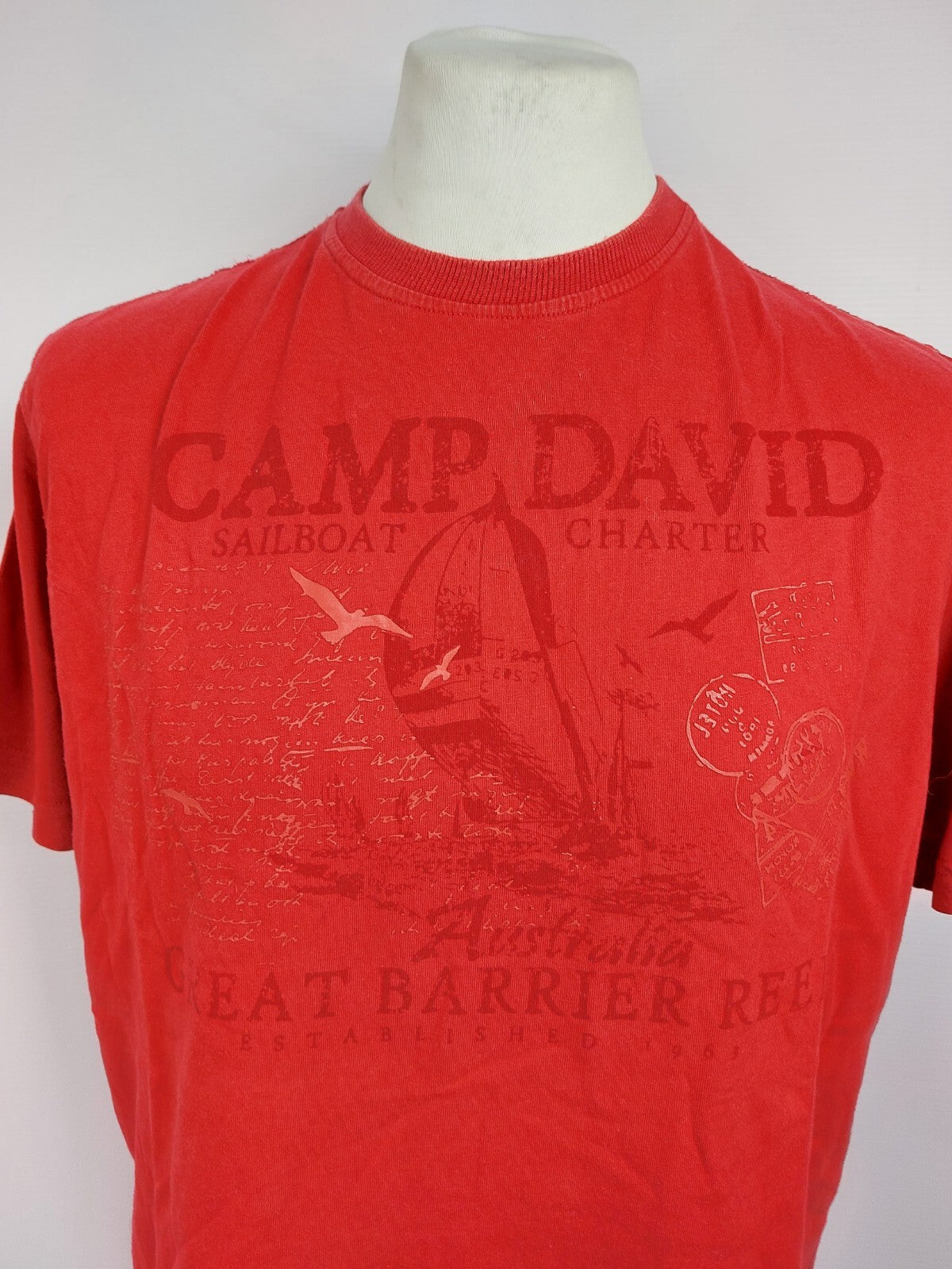 EK4260 Herren T-Shirt von Camp David, rot, Gr.L1