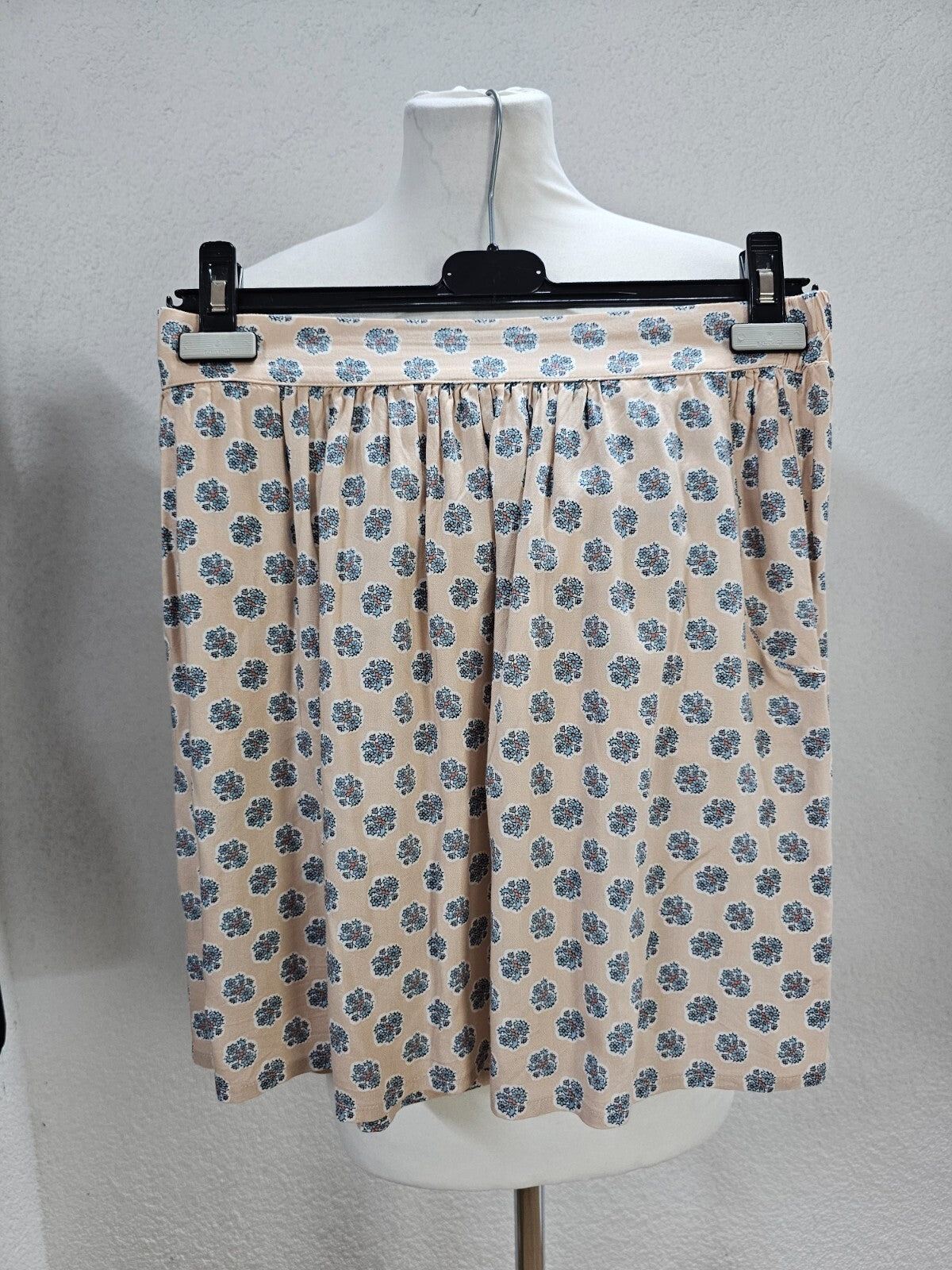 EK2148 Damen Rock von Benetton, beige, gemustert, Gr. S0