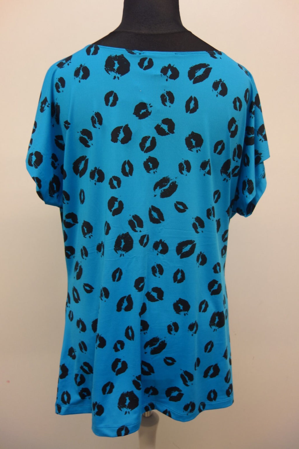 EK2621 Damen Oberteil Sarah Kern Größe 48 Blau mit schwarzem Muster3