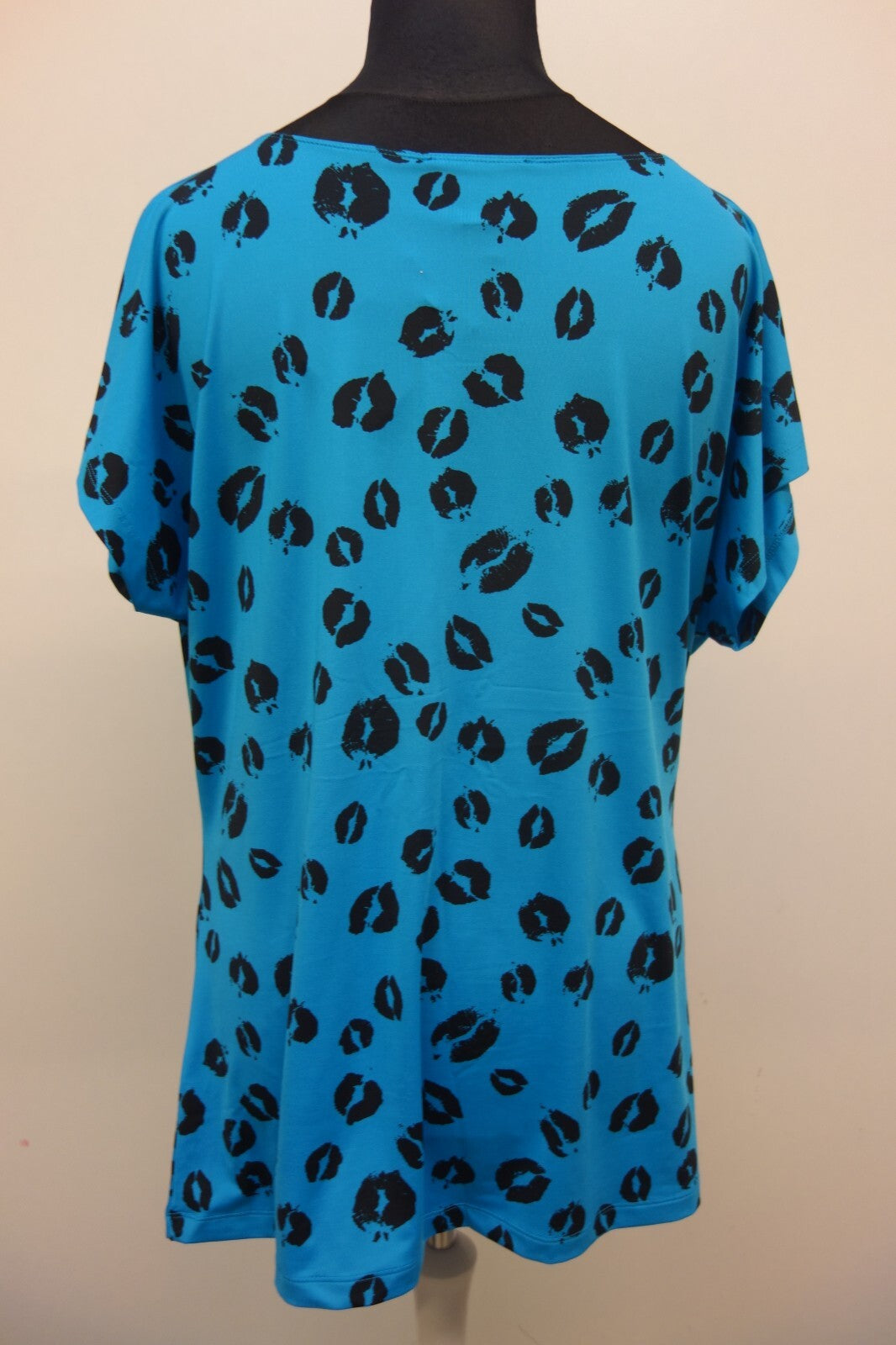 EK2621 Damen Oberteil Sarah Kern Größe 48 Blau mit schwarzem Muster3