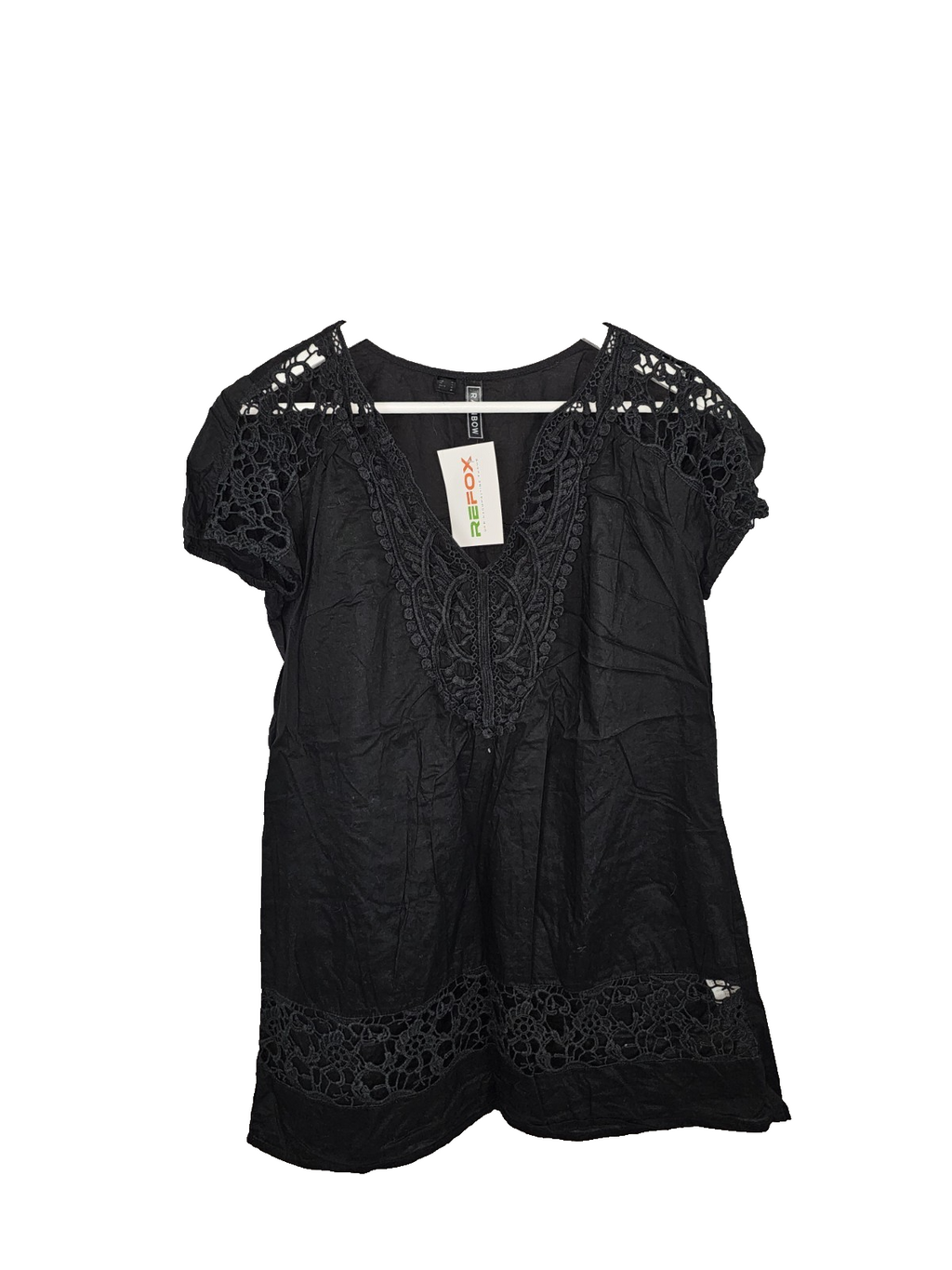 EK8391 Damen Bluse von Rainbow, Schwarz,  Gr. 380