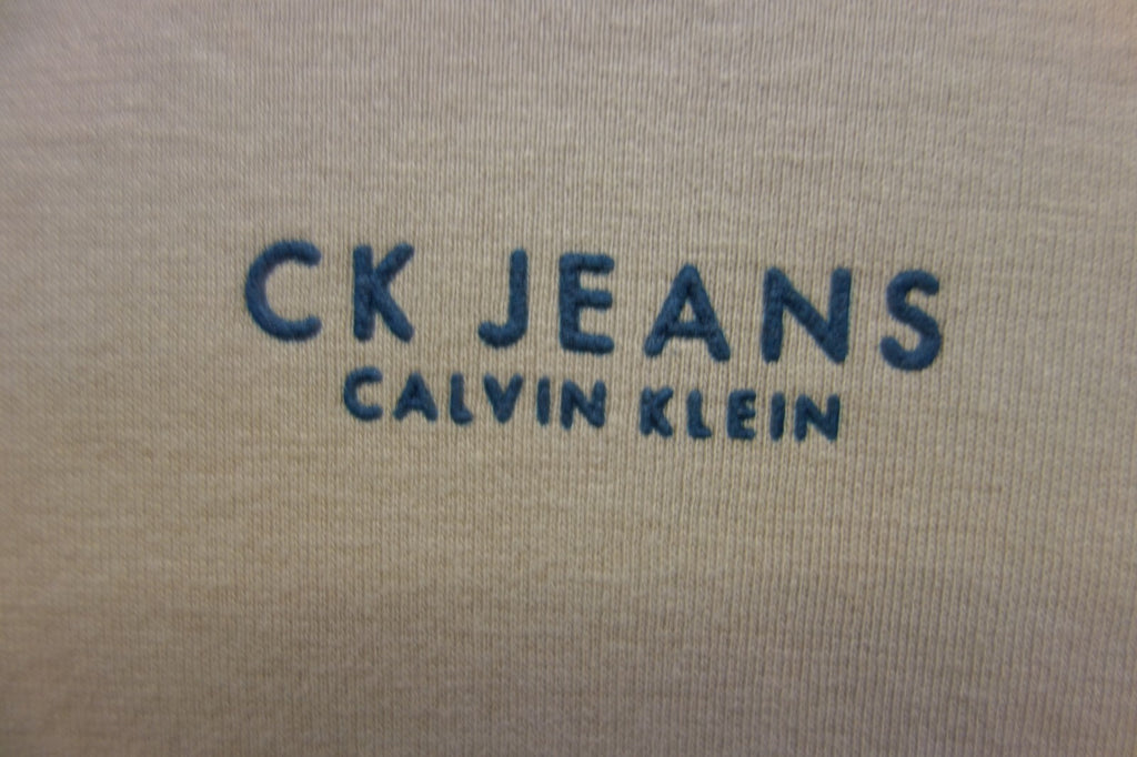 EK2789 Mädchen Langarmshirt von Calvin Klein, beigebraun, Gr. 62
