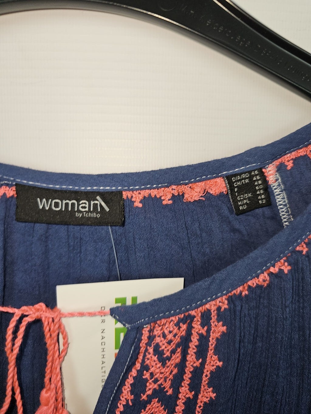 EK9070 Damen Bluse von Tchibo, Dunkelblau, Gr. 462