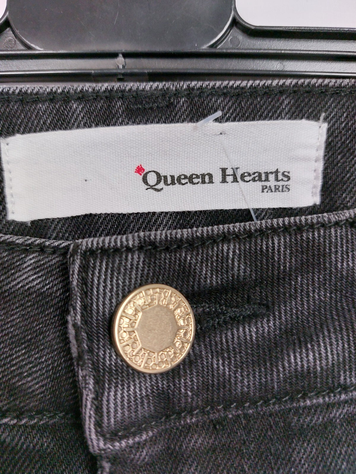 EK2002 Damen Jeans von Queen Hearts, schwarz, Gr. M4