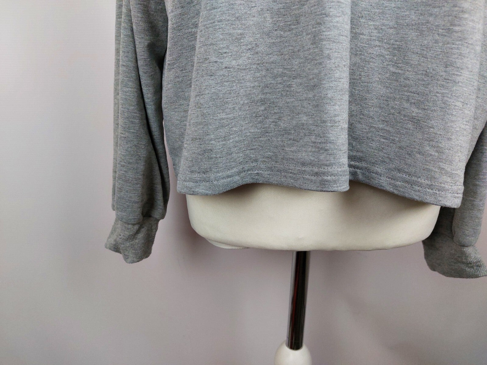 EK5114 Damen Pullover von Dazy, grau/schwarz, Gr. S3