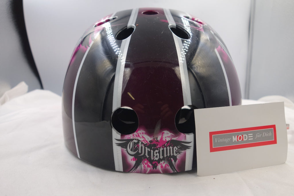 ES0415 Skatehelm für Mädchen, pink-schwarz1
