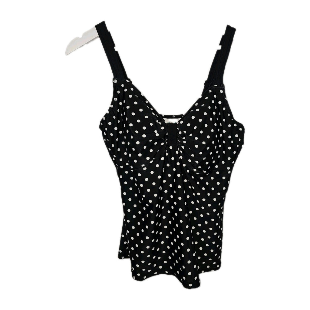EK9202 Damen Tankini Oberteil, Schwarz/Weiß, Gr. 44B0