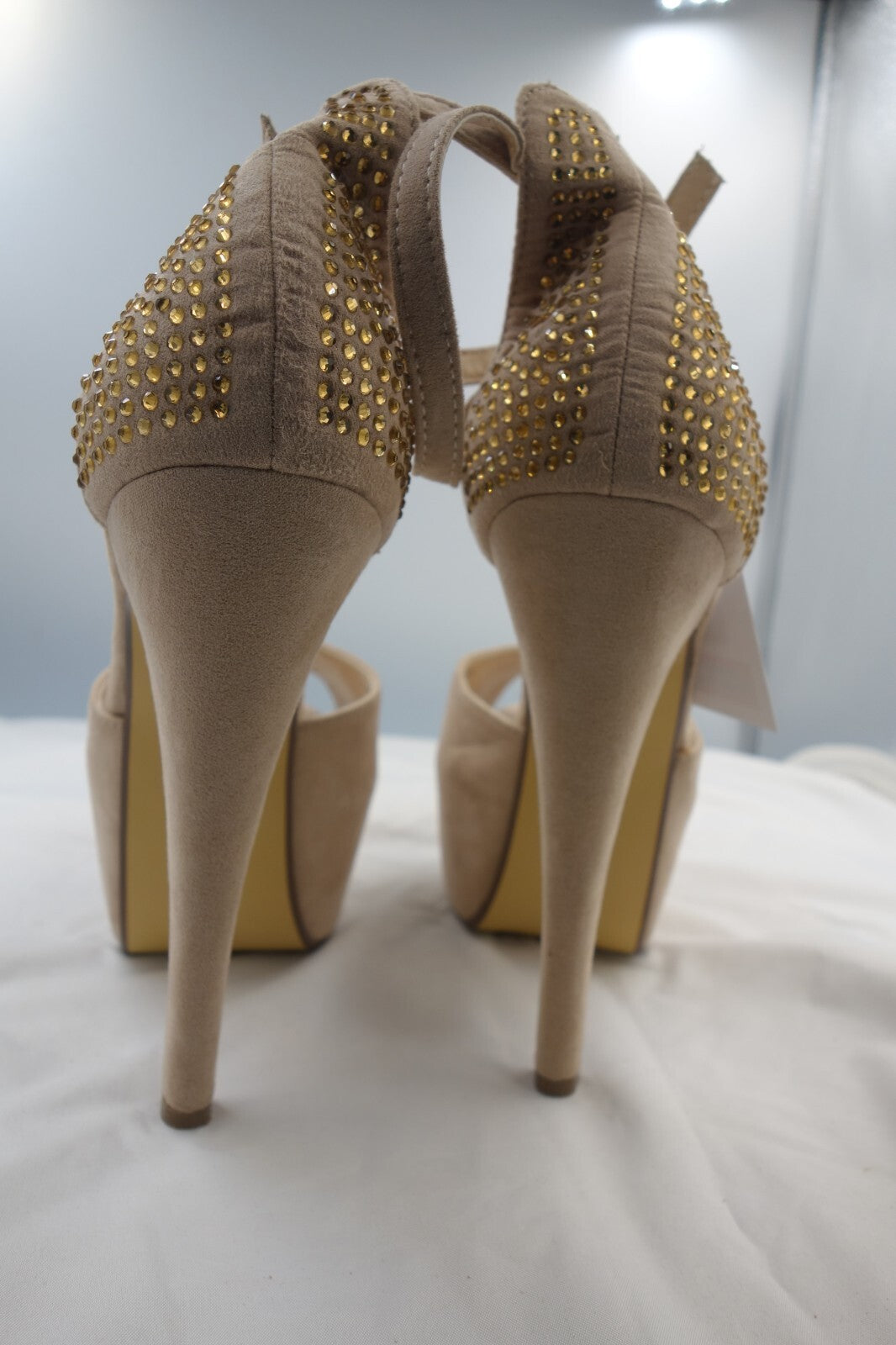 ES0158 Damen Pumps von Tulipano, beige, Gr. 375
