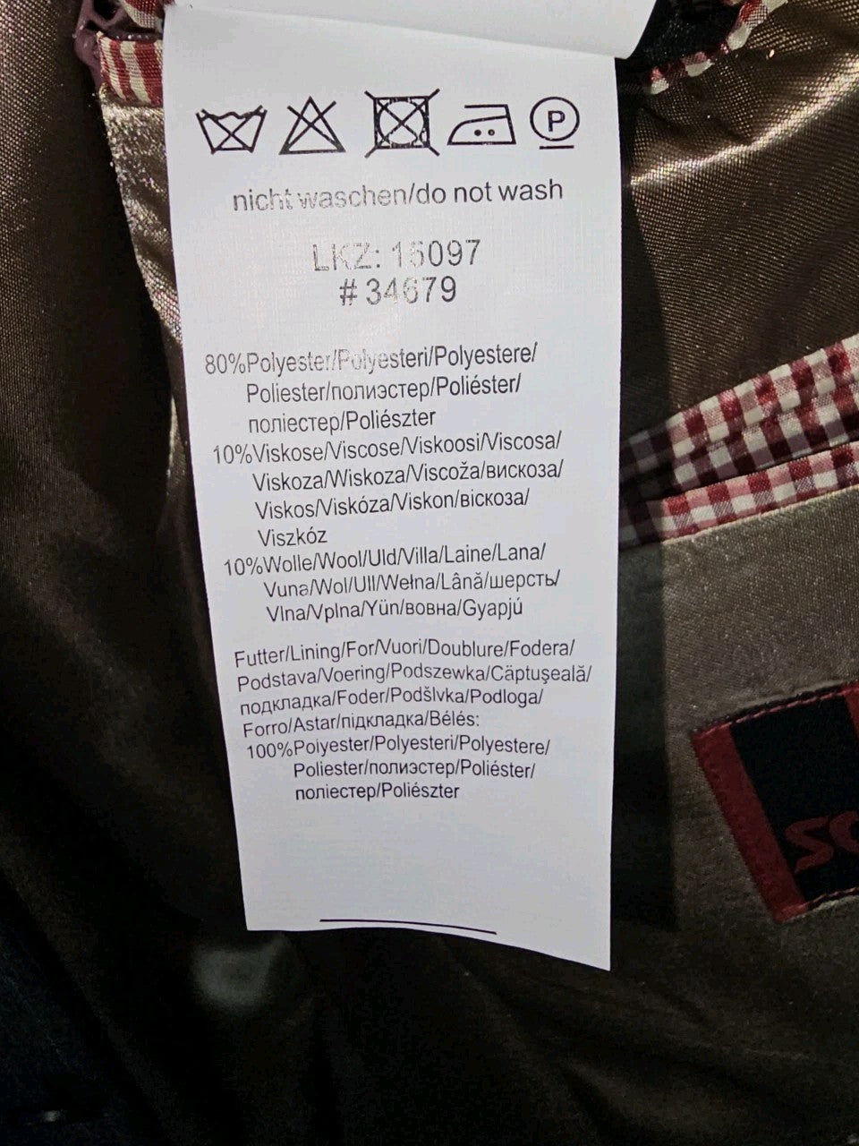 EK4886 Herren Anzug von Studio Coletti, grau, Gr.94 6