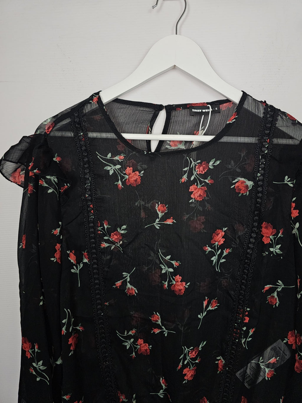 EK9050 Damen Bluse von Tally Weijl, Schwarz, Gr. XL1