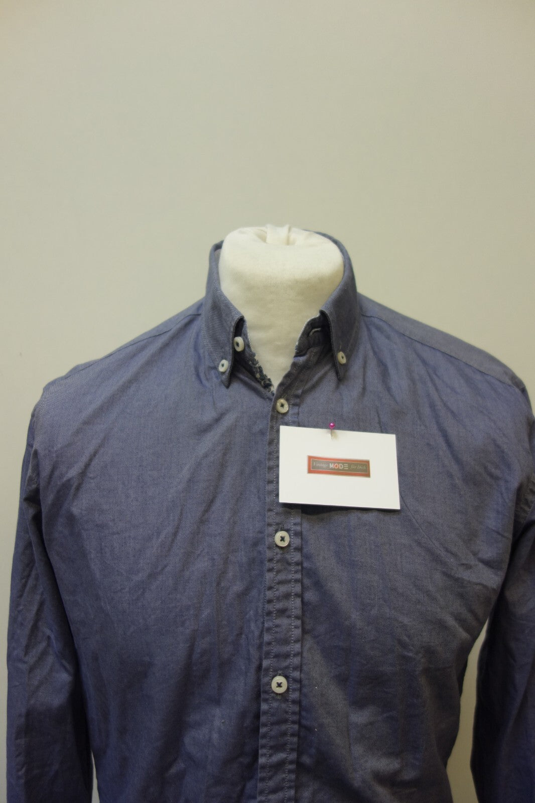 EK3504 Herren Bluse von Zara Man, blau, Gr. M1