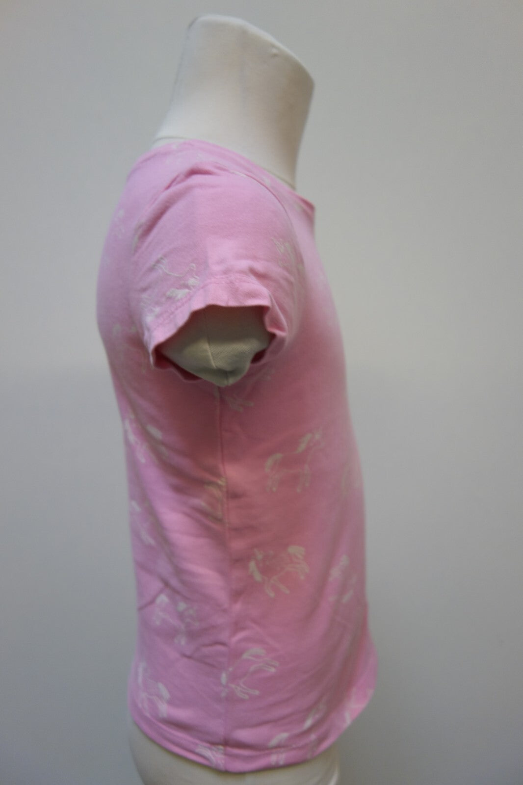 EK3633 Mädchen T-Shirt von George, rosa mit Einhörnern, Gr. 104/1102