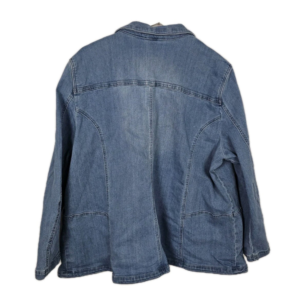 EK6166 Damen Jeansjacke, Blau, Gr. Ca. XXL3