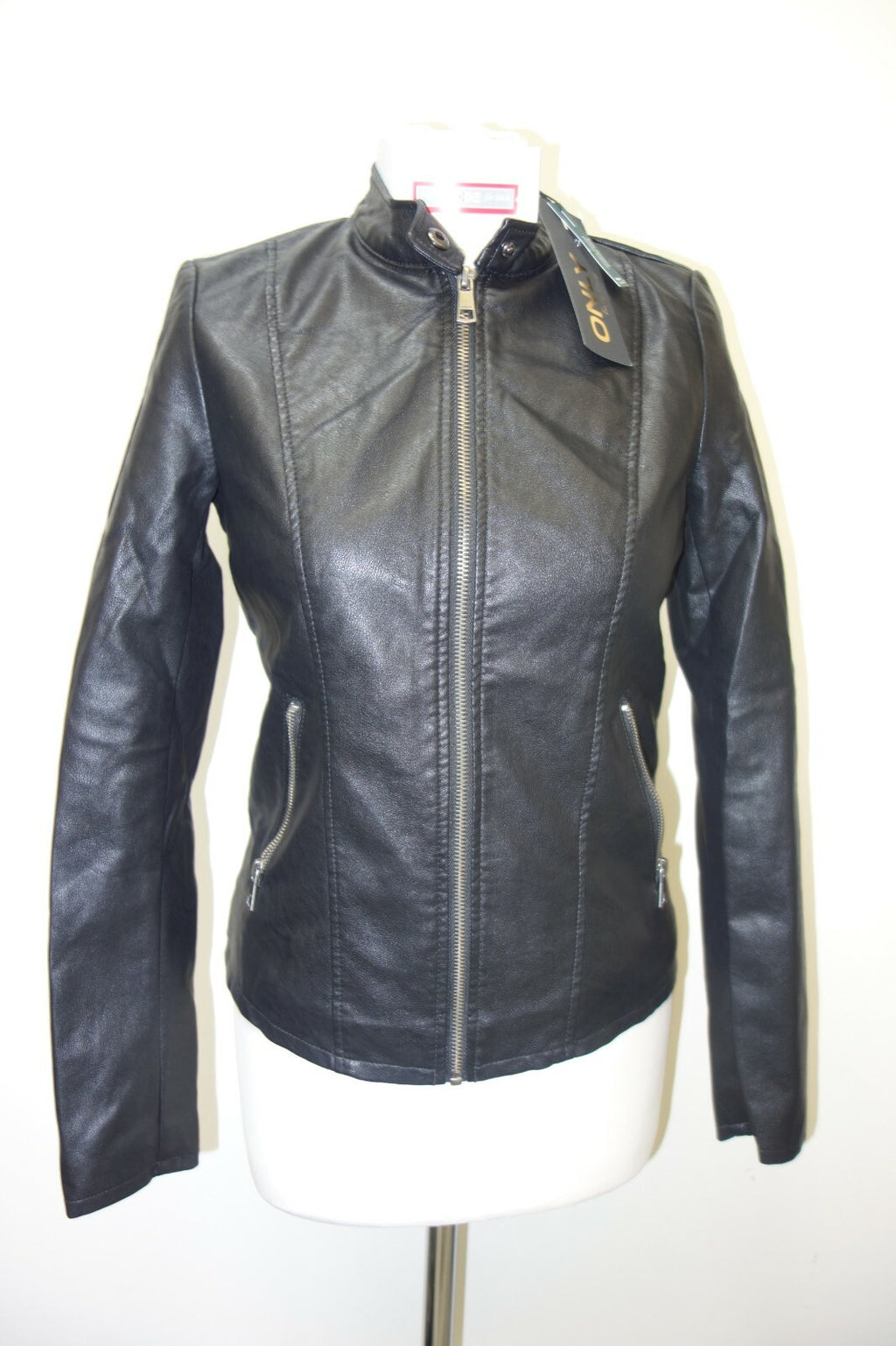 EK0638 Damen Kunstlederjacke von Only, schwarz, 340