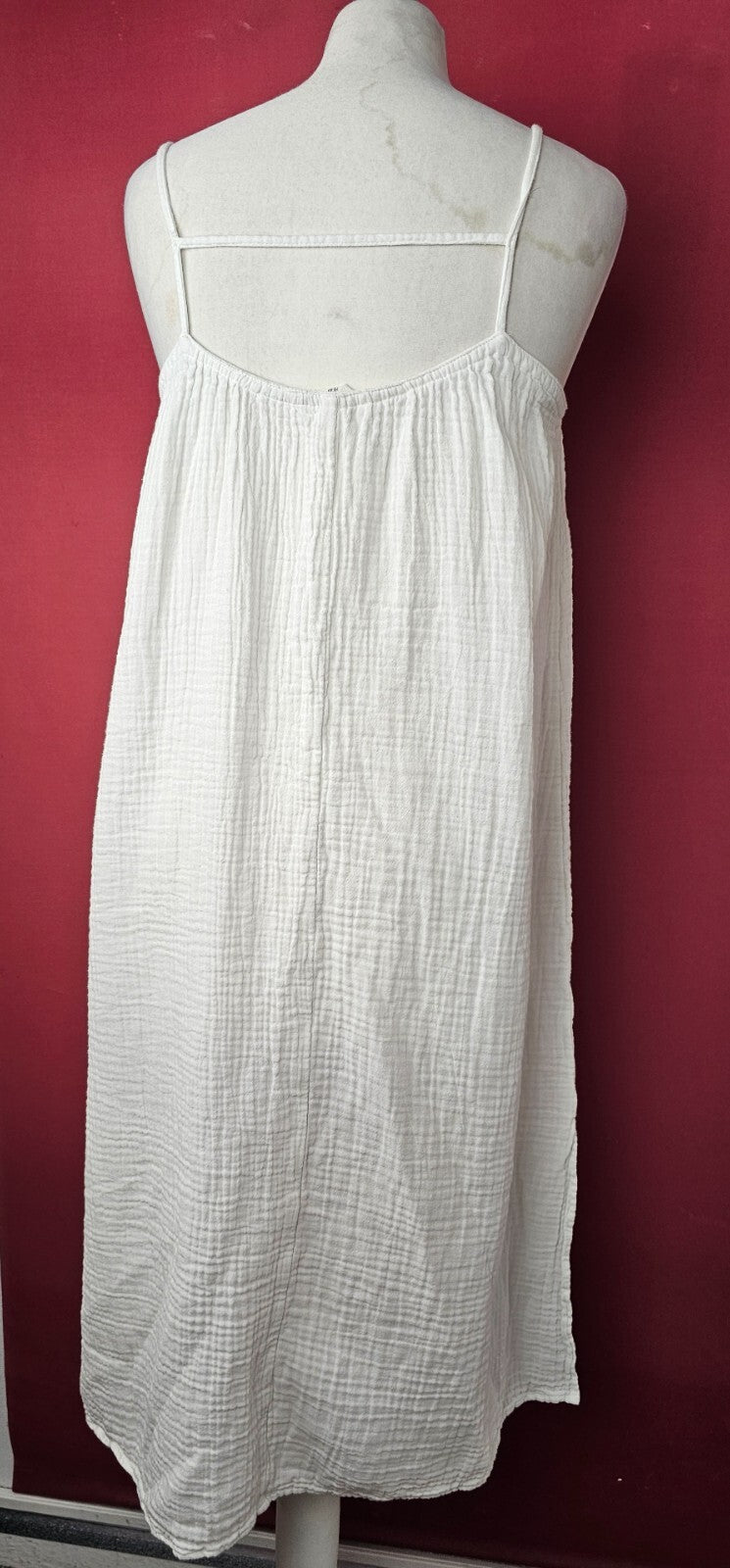 EK6458 Damen Kleid von H&M, weiß, Gr.S3