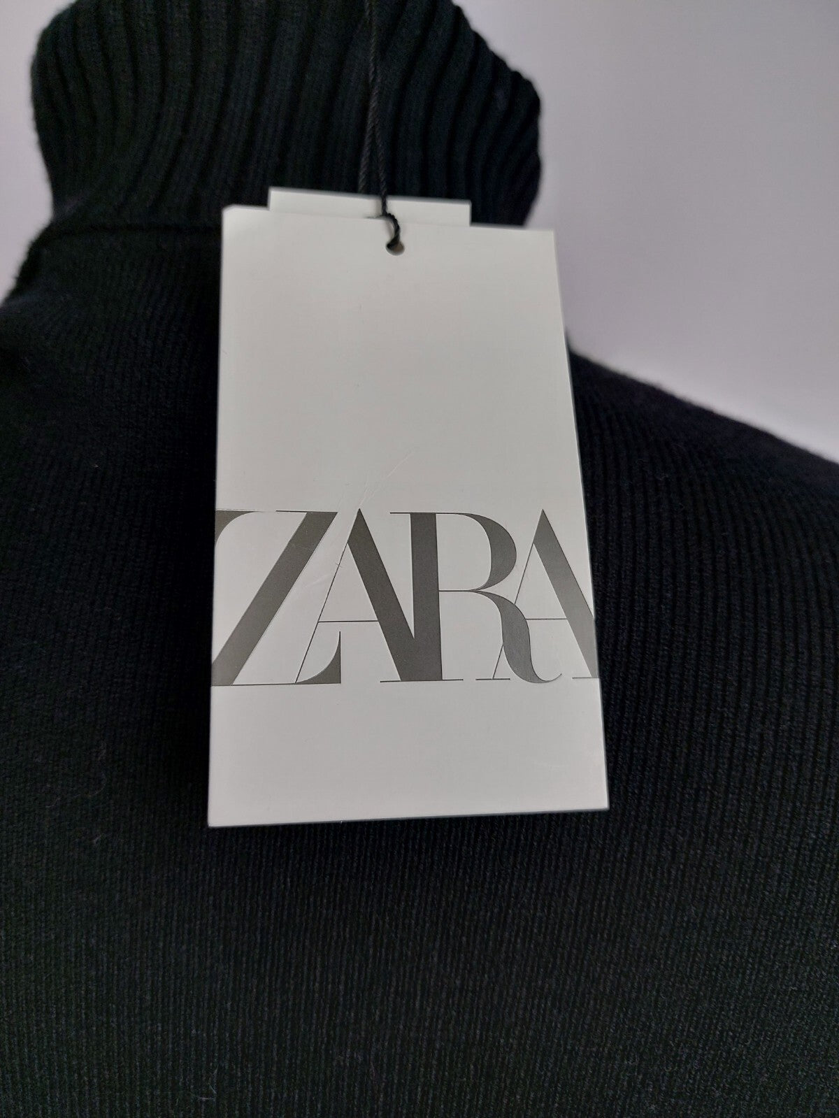 EK4571 Mädchen Strickkleid von Zara, schwarz, Gr.130 (8-9)6