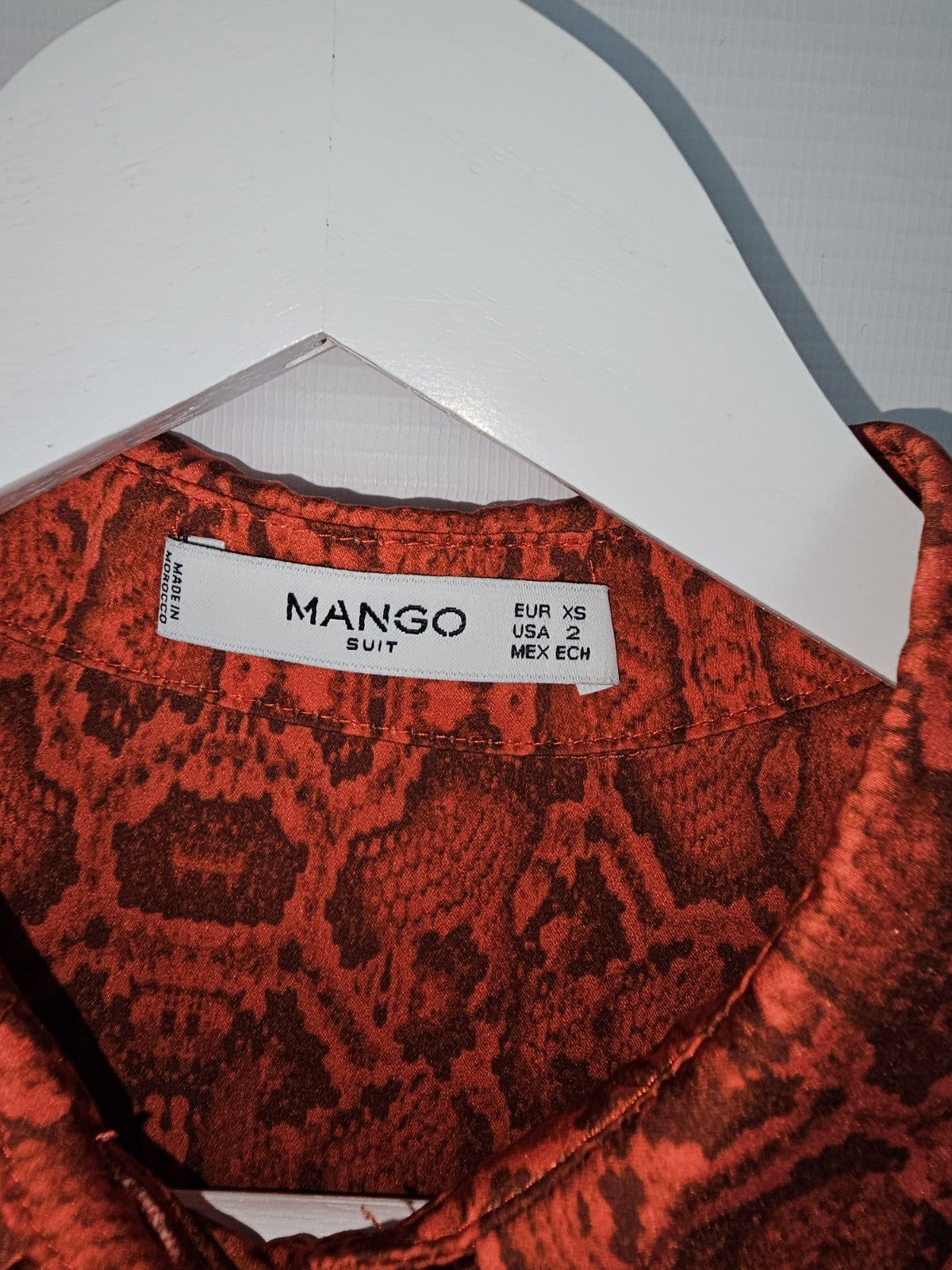 EK7919 Damen Bluse von Mango, Rot, Gr. XS3