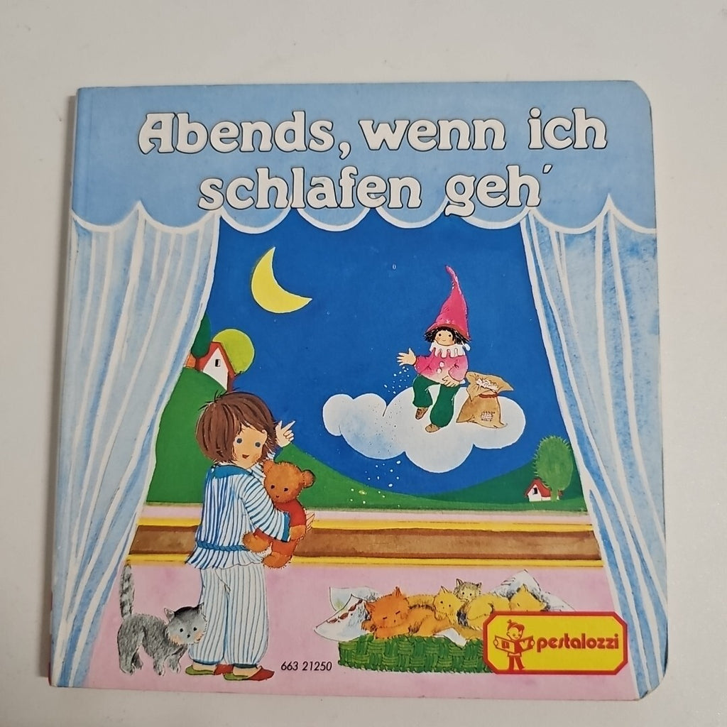EB1763 Pestalozzi -Kinderbuch, Kartonbuch, Abends, wenn ich schlafen geh, 19890