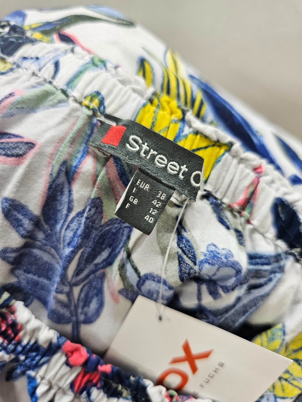 EK6229 Damen Bluse von Street One, weiß, Blumen, Gr. 384