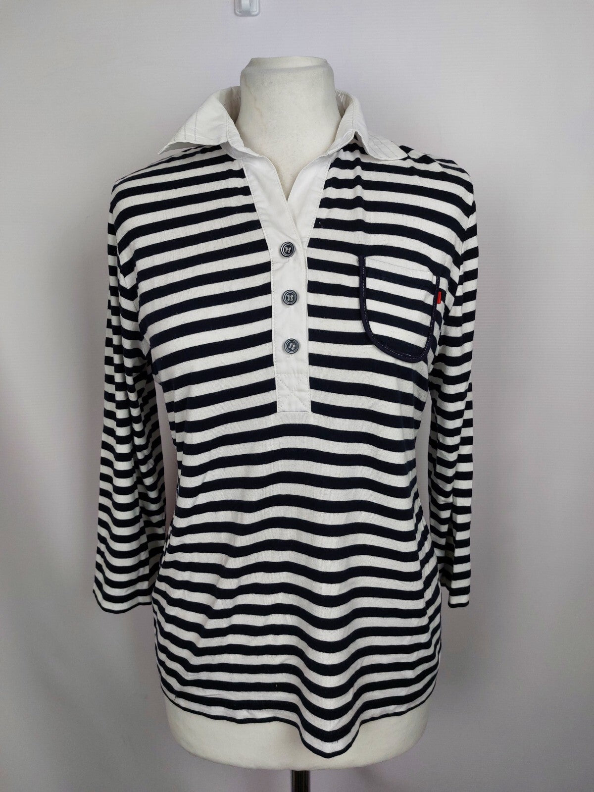 EK4873 Damen Shirt von Rabe, schwarz/weiß gestreift, Gr. 380