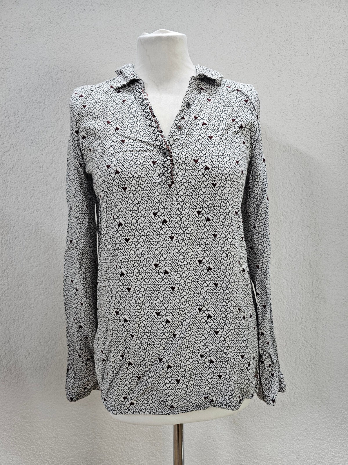 EK1077 Damen Bluse von Cecil, schwarz-weiß, Gr.S0
