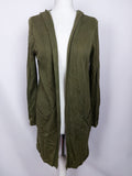 EK4817 Damen Strickjacke von cést Paris, olivgrün, Gr. 340