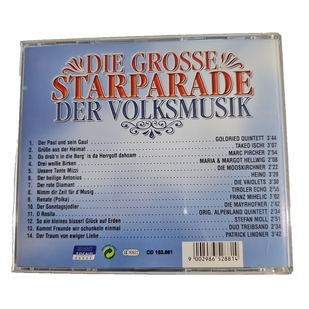 EB1656 Die grosse Starparade der Volksmusik - CD gebraucht gut -privat1
