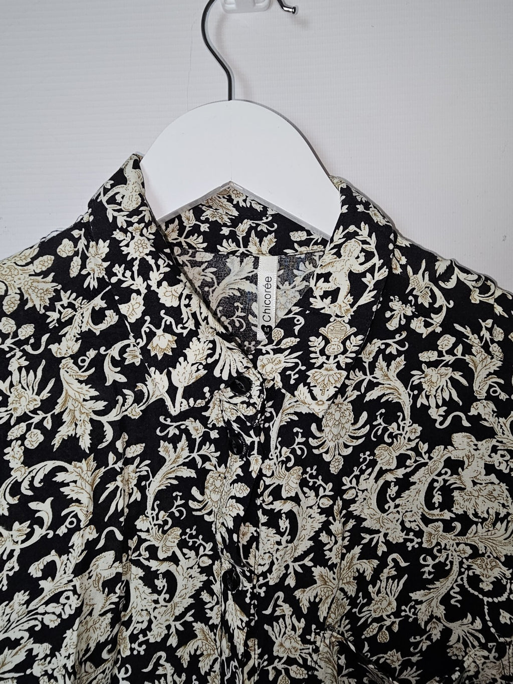 EK1938 Damen Bluse von Chicorée, Schwarz, Gr.M1