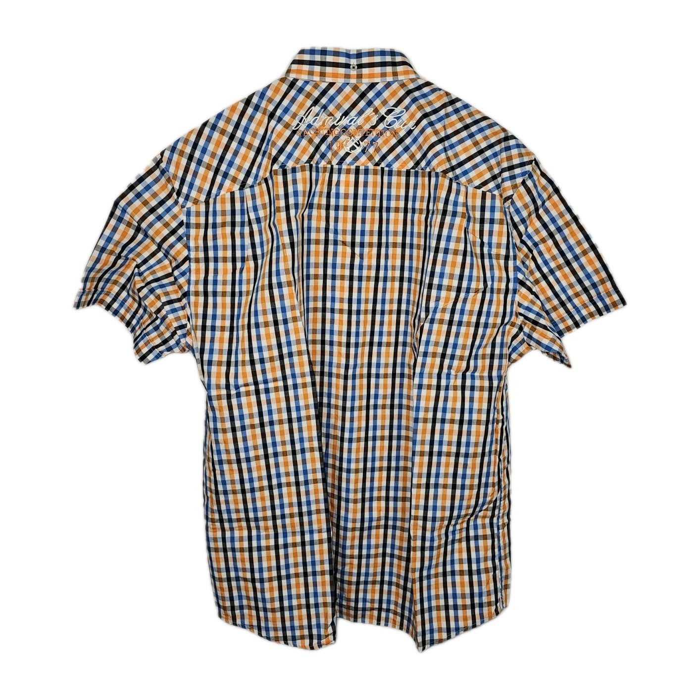 EK9625 Herren Hemd von Bonita, orange-blau, Gr.XL3