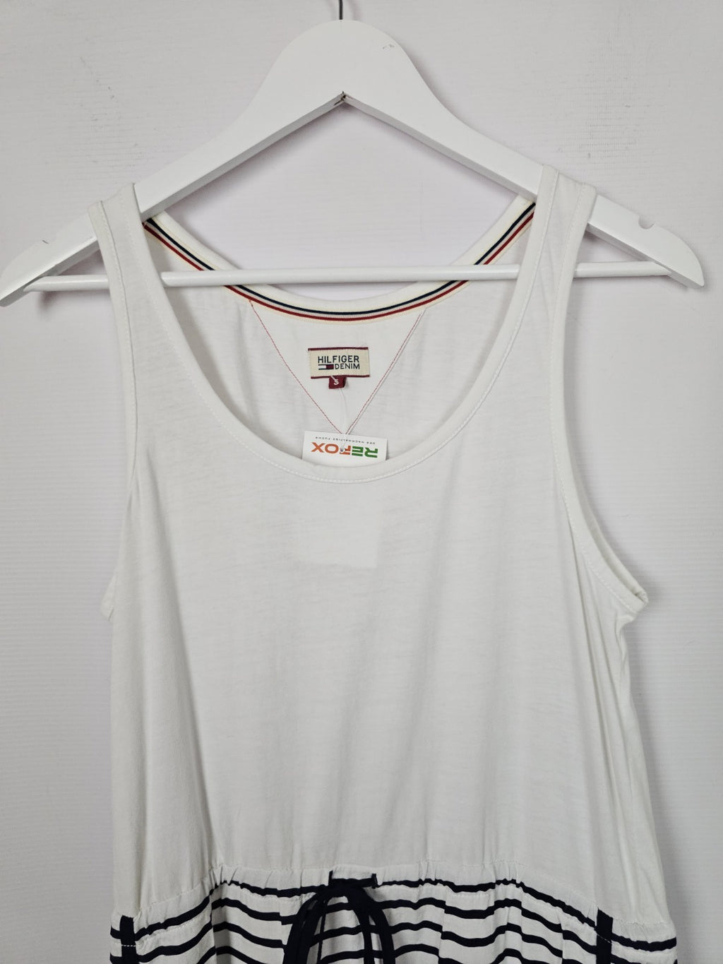 EK5157 Damen Kleid von Tommy Hilfiger Denim,  Weiß, Gr. S2