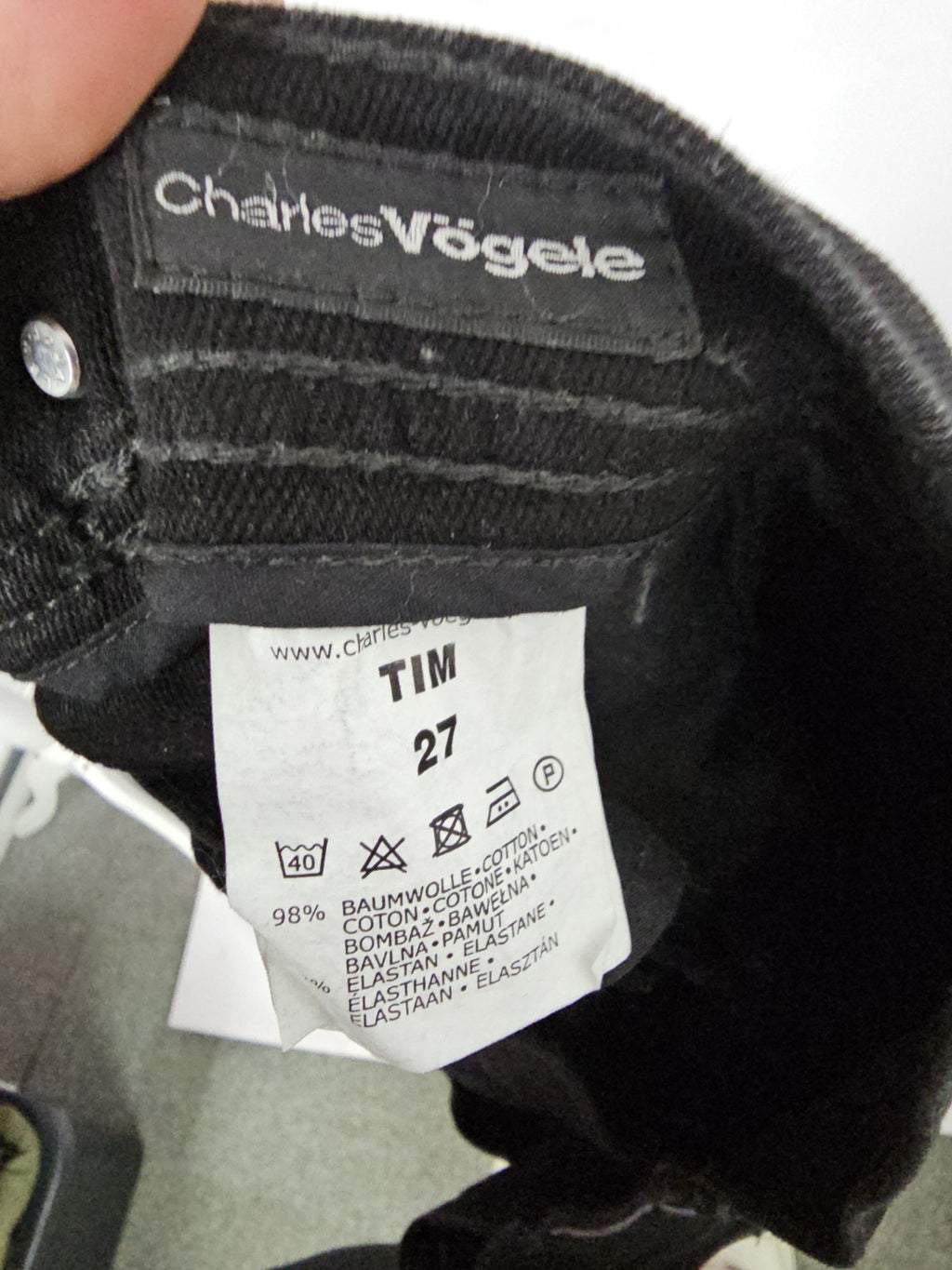 EK9751 Herren Jeans von Chatles Vögele, Schwarz, Gr. 275