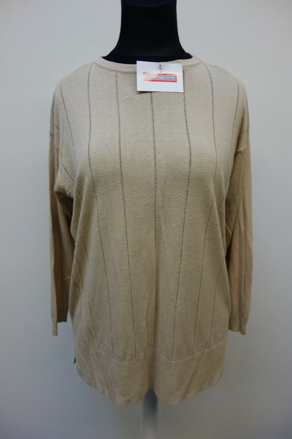 EK0132 Damen Longshirt von United Colors of Benetton, beige, Gr. L0