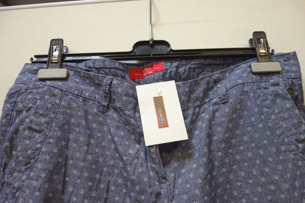 EK3162 Damen Hose von s.Oliver, blau/weiß, Gr. 38/401