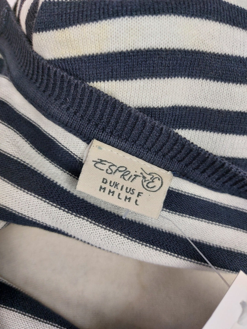 EK5035 Damen Strickjacke von Esprit, grau/weiß gestreift, Gr. M5