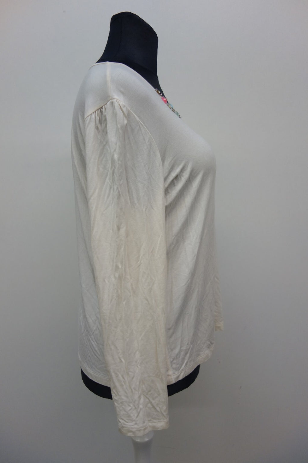 EK2623 Damen Oberteil von Himmelblau Größe 48 Beige3