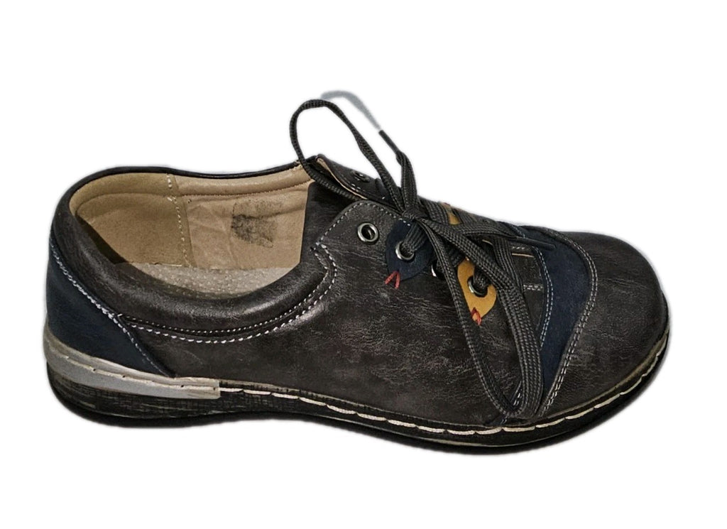 ES851 Damen Halbschuh von Chun Sen, braun/grau, Gr.383