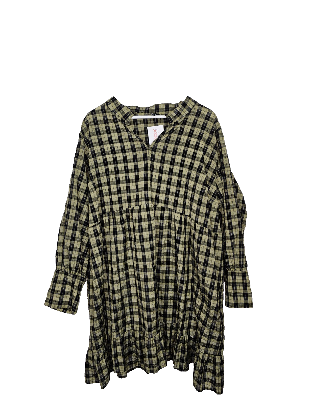 EK7105 Damen Kleid von Ulla Popken, Grün/Schwarz, Gr.54/560