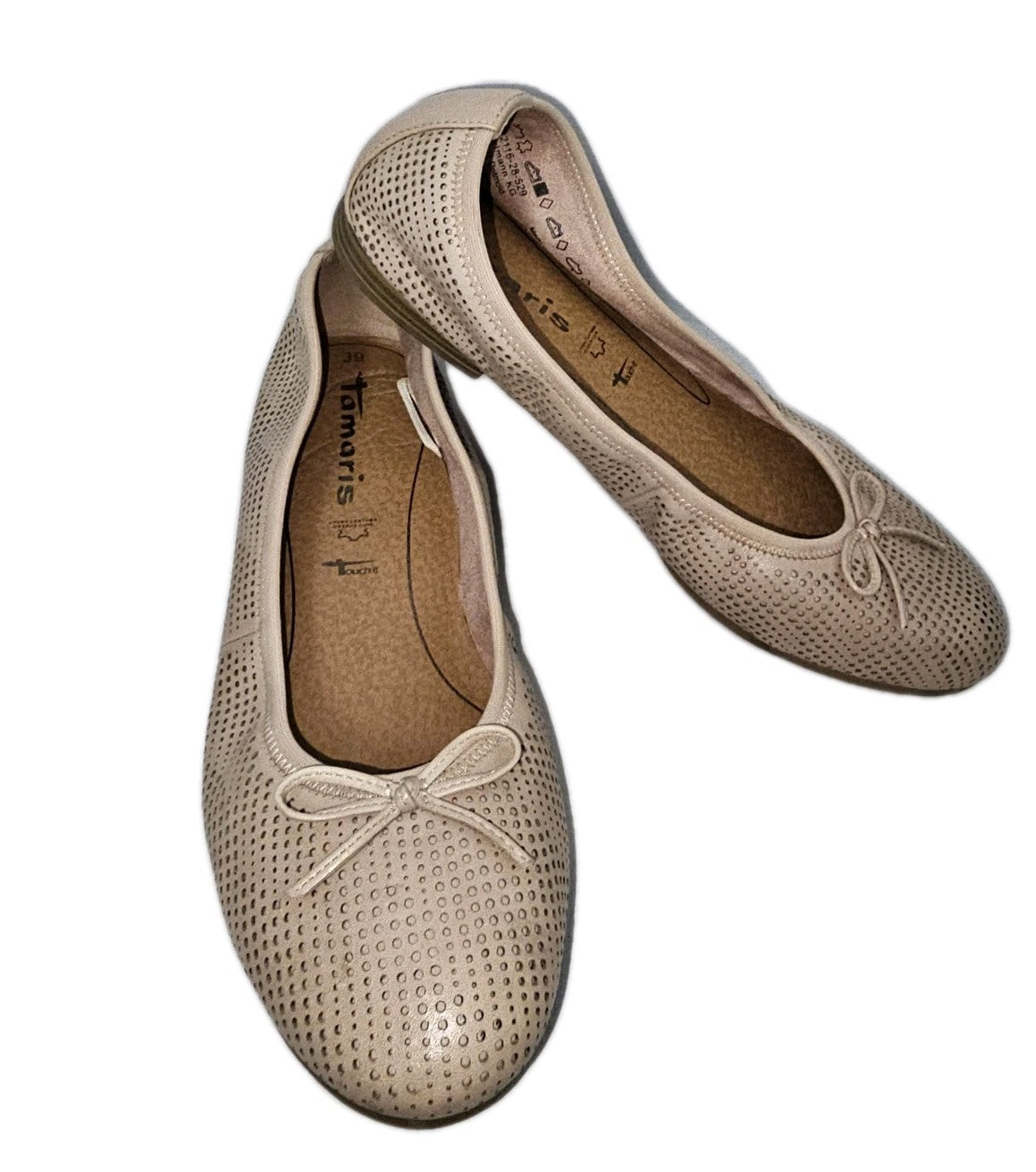 ES832 Damen Ballerina Schuh von Tamaris, rosa, Gr.390