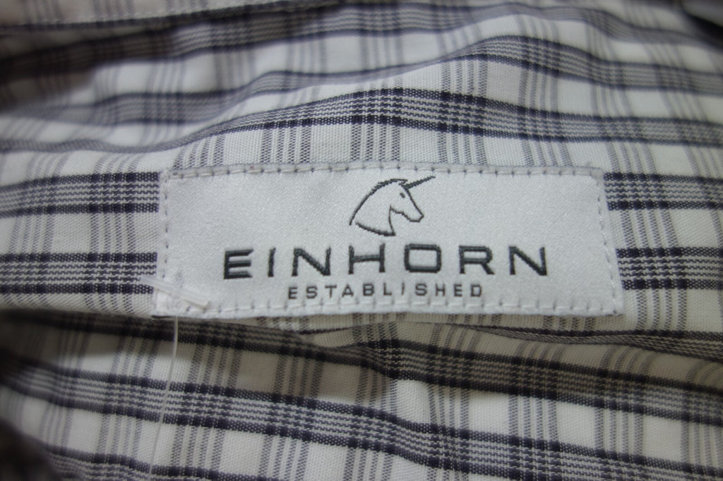 EK4138 Herren Hemd von Einhorn, schwarz-weiß, Gr.404