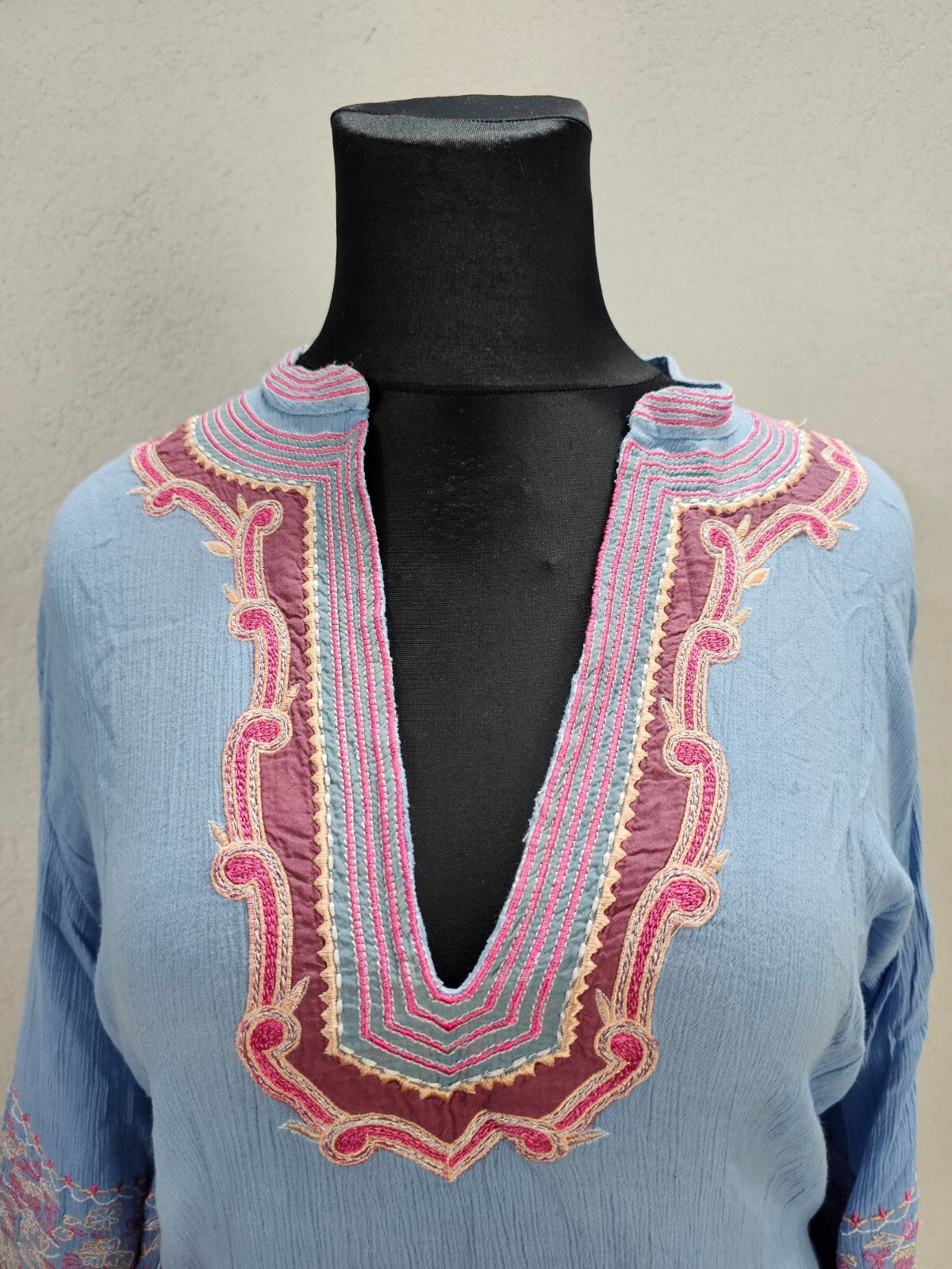 EK6074 Damen Bluse von Satsu, blau, Gr. L1