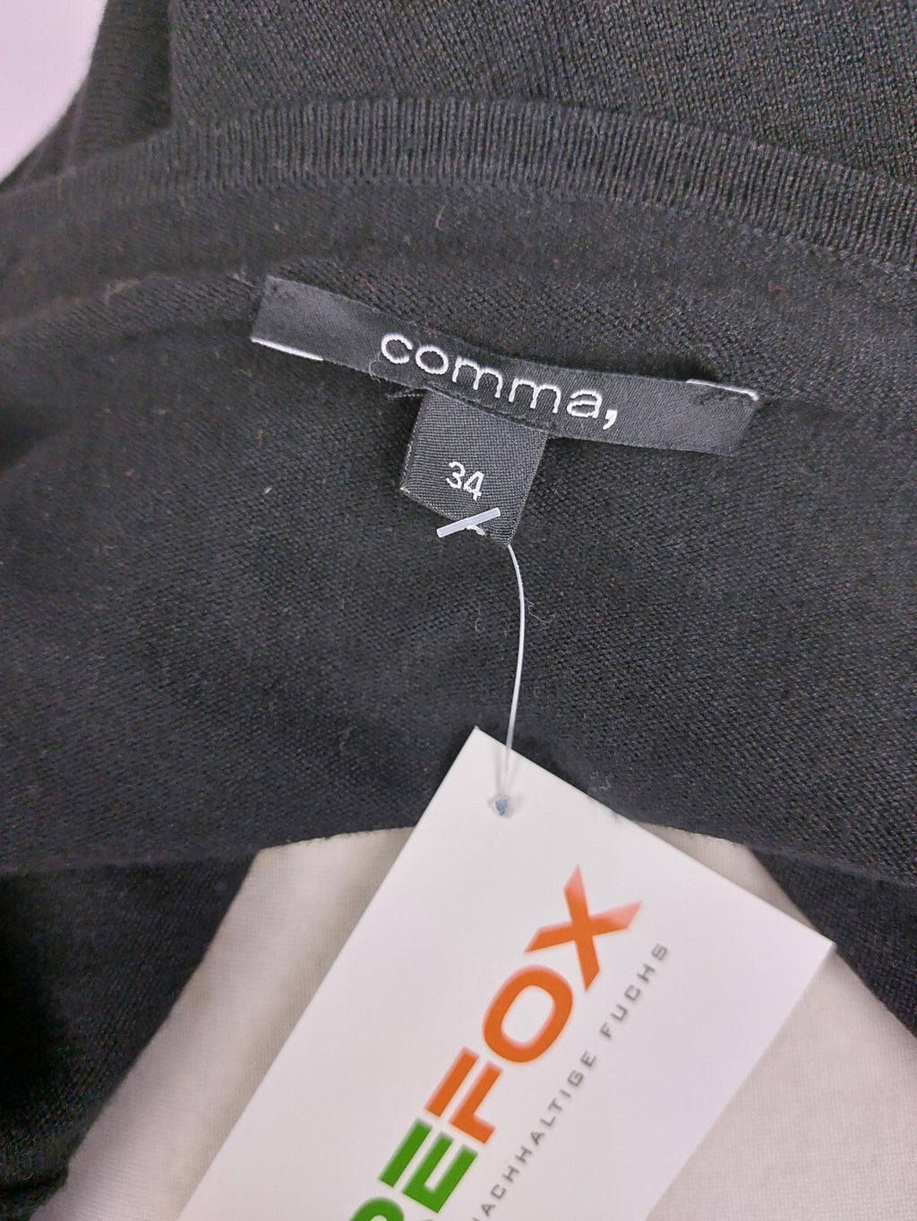 EK4879 Damen Strickjacke von comma, schwarz, Gr. 347